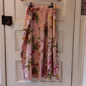 Southern Lady XL pink floral skirt